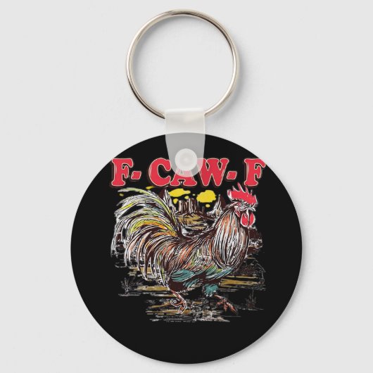 Porte-clés F-Caw-F Hei Hei Moana Rooster Classic Funny Graphi (Recto)