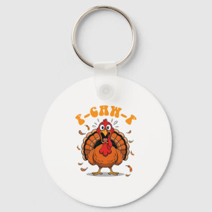 Porte-clés F-caw-f Humour de poulet drôle F-caw-f Meme de din