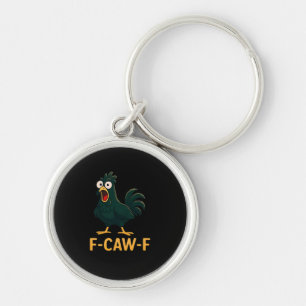 Porte-clés F-Caw-F Poulet Classique de Style Vintage