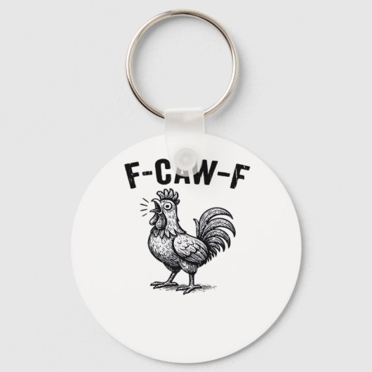 Porte-clés F-Caw-F Poulet Créatif Décontracté (Recto)