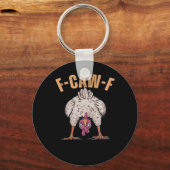 Porte-clés F Caw F Poulet Drôle Classique Style Rétro Cool (Recto)