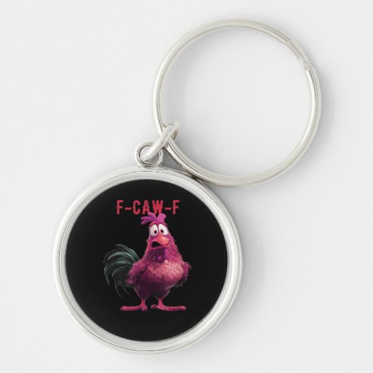 Porte-clés F-Caw-F-Poulet Essentiel Esthétique Unique (Devant)