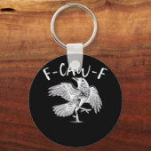 Porte-clés F-Caw-F Raven Retro Classique (Recto)