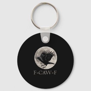 Porte-clés F-caw-f vintage Corbeau gothique Corbeau noir
