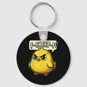 Porte-clés F-cheep-f Poulet en colère Comic Pop Art