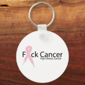 Porte-clés F*ck Cancer du sein (Recto)