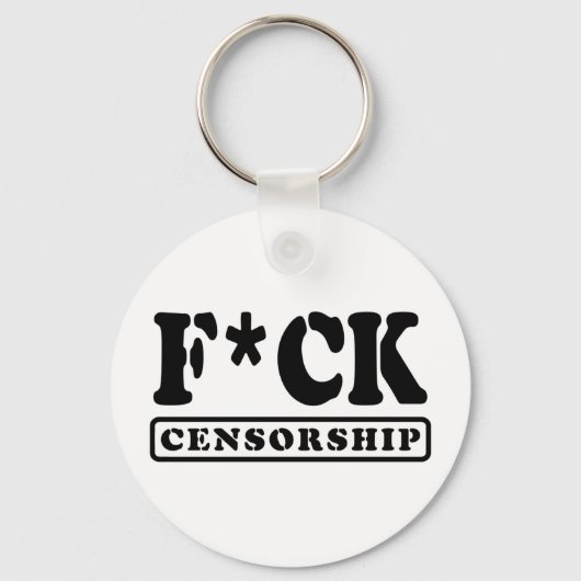 PORTE-CLÉS F*CK CENSORSHIP (Verso)