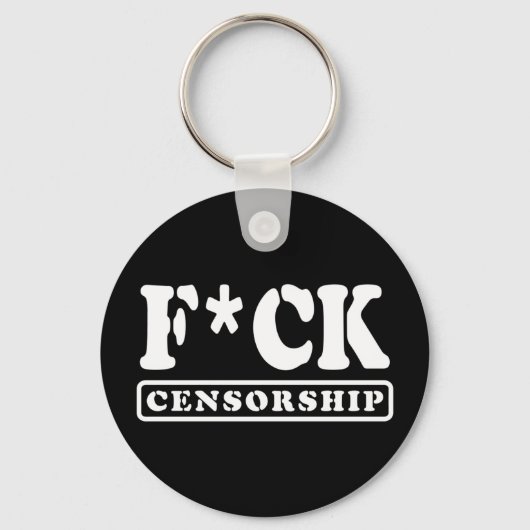 PORTE-CLÉS F*CK CENSORSHIP (Verso)