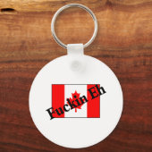 Porte-clés F*ckin Eh (Drapeau canadien) (Recto)