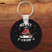 Porte-clés F-Craw-F Crow Christmas F-Caw-F Raven Christmas Cl (Recto)