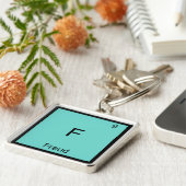 Porte-clés F - Freud Funny Chimie Élément Symbole T-shirt (Côté)