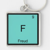 Porte-clés F - Freud Funny Chimie Élément Symbole T-shirt (Devant)