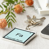 Porte-clés Fa - Élément drôle de mème de chimie pour toujours (Côté)