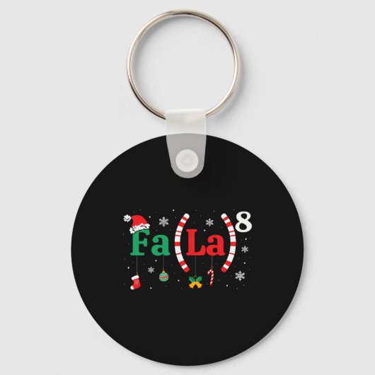 Porte-clés Fa (la)8 Funky Christmas Père Noël Fa La Math Ense (Recto)
