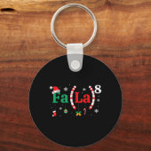 Porte-clés Fa (la)8 Funky Christmas Père Noël Fa La Math Ense (Recto)
