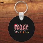 Porte-clés Fa (la)8 Funny Christmas Père Noël Fa La Math Ense (Recto)