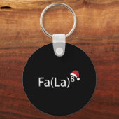 Porte-clés Fa La 8 Noël drôle de chant de Noël professeur de  (Recto)
