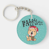Porte-clés Fa La La La La Christmas Chant Chien | PORTE - CLÉ (Devant)