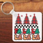 Porte-clés Fa la la Retro Vacances de Noël Super (Recto)