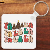 Porte-clés Fa la la Retro Vacances de Noël Super (Verso)