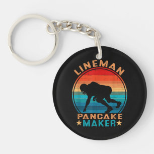 Porte-clés Fabricant de crêpes Lineman - Football américain