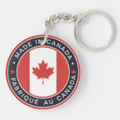 Porte-clés Fabriqué au Canada (Dos)
