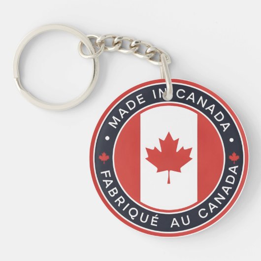 Porte-clés Fabriqué au Canada (Devant)
