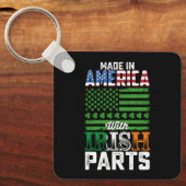 Porte-clés Fabriqué en Amérique avec des pièces irlandaises S (Recto)