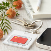 Porte-clés Fabriqué en Chine (Devant Droit)