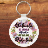 Porte-clés Fabuela Comme Une Abuela Régulière Seulement Beauc (Recto)