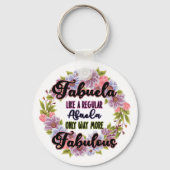 Porte-clés Fabuela Comme Une Abuela Régulière Seulement Beauc (Verso)