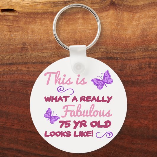 Porte-clés Fabuleux 75e anniversaire (Recto)