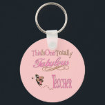 Porte-clés Fabuleux papillon de l'enseignant<br><div class="desc">World's Greatest Teacher a besoin d'un cadeau spécial pour leur faire savoir que vous pensez à eux toute l'année. Et ce beau design papillon fonctionne bien ! Idées cadeaux géniales !</div>