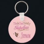 Porte-clés Fabulous Stepmaman<br><div class="desc">Super idée cadeau pour le fabuleux Stepmaman que vous aimez tant. Le design de papillon rose et brun lui fera sûrement sourire.</div>