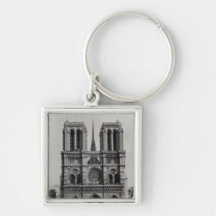 Porte-clés Façade de Notre-Dame, Paris, fin du 19ème siècl