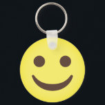 Porte-clés Face<br><div class="desc">Visage avec un sourire Emoji. Emoji art Version 2 par EmojiOne. Sous licence Creative Commons (CC-BY 4.0).</div>