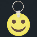 Porte-clés Face<br><div class="desc">Visage avec un sourire Emoji. Emoji art Version 2 par EmojiOne. Sous licence Creative Commons (CC-BY 4.0).</div>