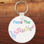 Porte-clés Face À La Musique (Recto)