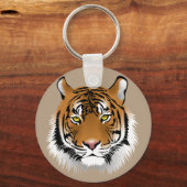 Porte-clés Face Animée de tigre (Recto)