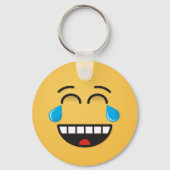 Porte-clés Face avec des larmes de joie (Recto)