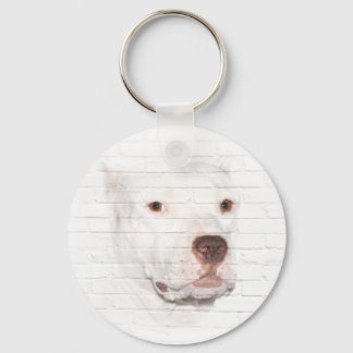 Porte-clés Face blanche