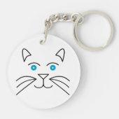 Porte-clés Face de chat (Dos)