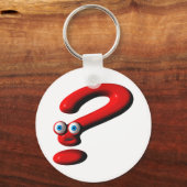 Porte-clés Face de la marque de question (Recto)