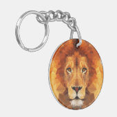Porte-clés Face de Lion Poly Bas-65764 (Devant gauche)