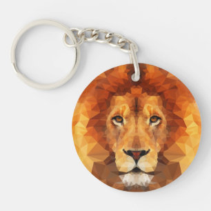 Porte-clés Face de Lion Poly Bas-65764