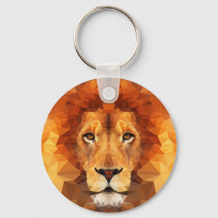 Porte-clés Face de Lion Poly Bas-65764