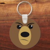 Porte-clés Face de l'ours grincheux (Recto)