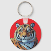 PORTE-CLÉS FACE DU TIGER (Recto)