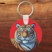 PORTE-CLÉS FACE DU TIGER (Recto)