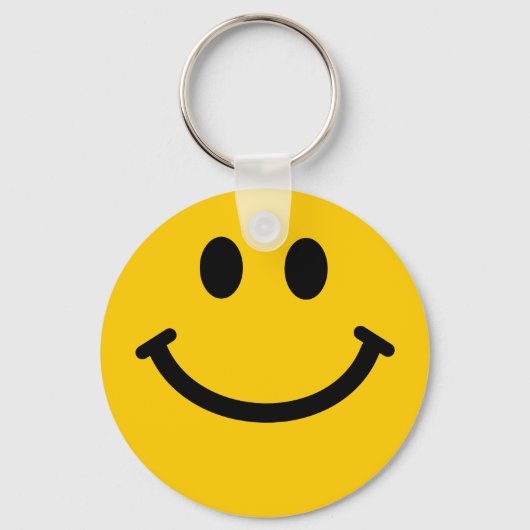 Porte-clés Face Jaune rétro (Recto)
